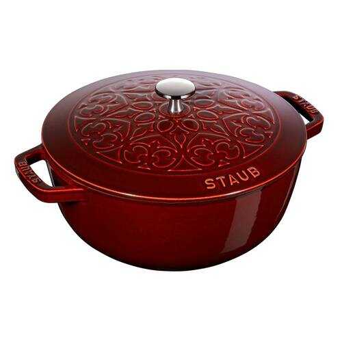 Кокот 26см Staub La Cocotte Лилия, гранатовый в Tescoma