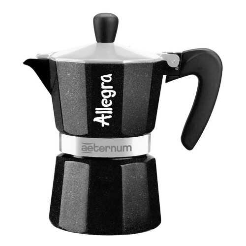 Кофеварка гейзерная AETERNUM/Bialetti Allegra чёрная на 6 чашек в Tescoma